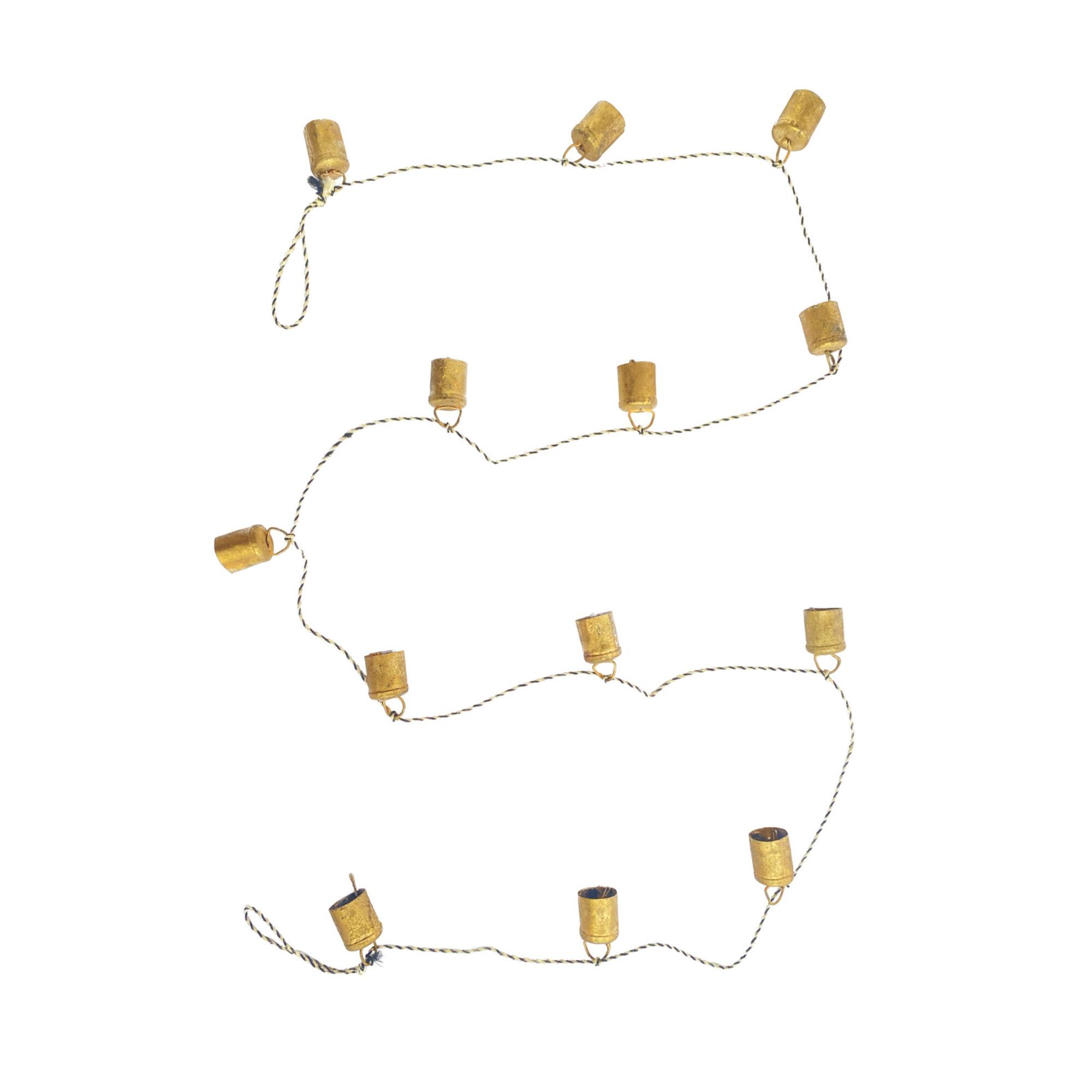 Hello Honey® 6ft. Gold Metal Bell Garland